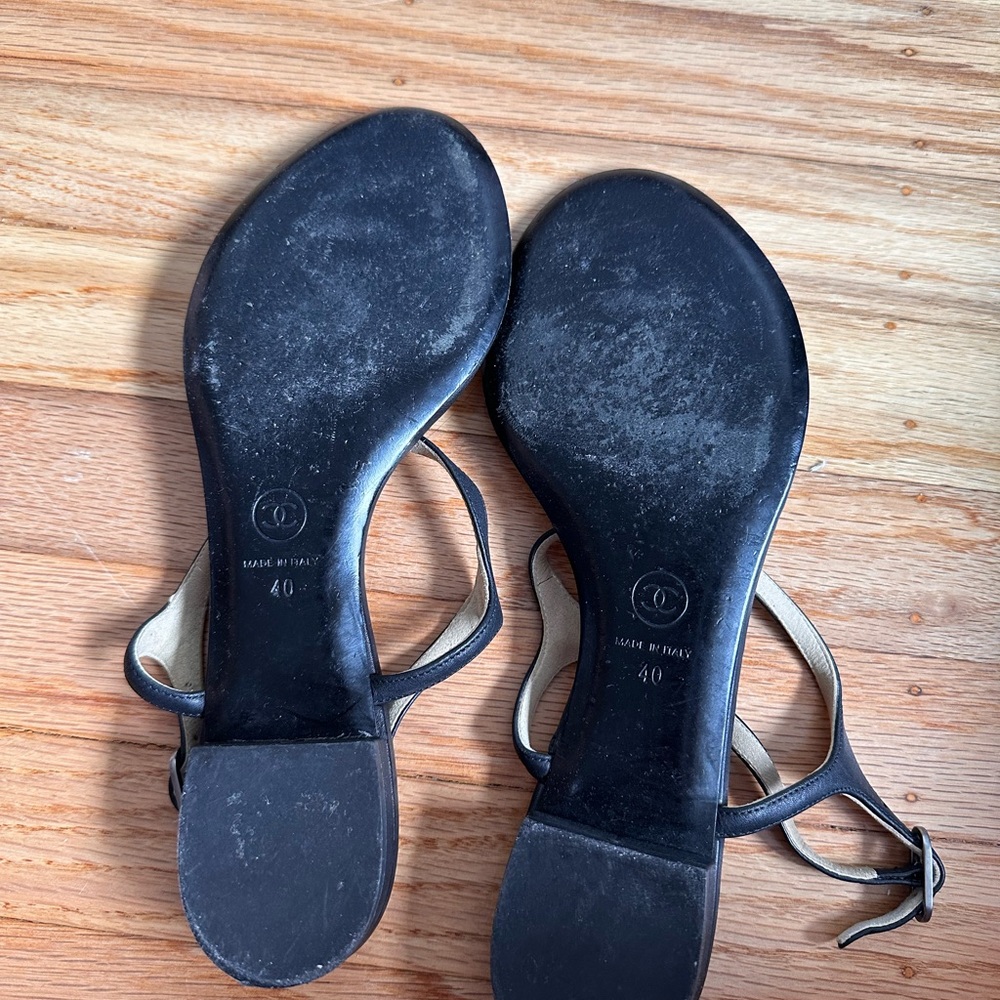 Chanel T-String Sandals - Picture 3 of 3